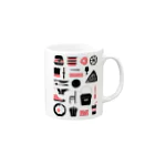 POTLUCK（ポットラック）のPOTLUCK Graffiti Pink Mug :right side of the handle