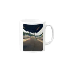 密室の駅のホーム Mug :right side of the handle