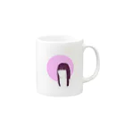 monacoocの見つめる女の子 Mug :right side of the handle