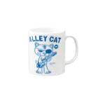 NaoのALLEY CAT 〜ドラ猫モータース ギター/ナックル〜 マグカップの取っ手の右面