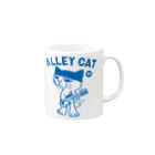 NaoのALLEY CAT 〜ドラ猫モータース ベース/ショベル〜 マグカップの取っ手の右面