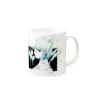 ぽんちゃんずshopのねこねこちゃん Mug :right side of the handle