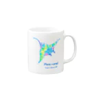 bimakoのお店のFlying manta Travel in Okinawa 2019 Mug :right side of the handle