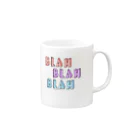 myaのblah blah blah Mug :right side of the handle