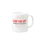 ポジティブSHOPのDO NOT GIVE UP!! （諦めるなっ） Mug :right side of the handle