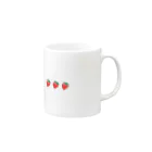 mero46のいちご Mug :right side of the handle