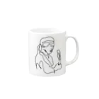 Aliviostaのジミヘン イラスト Mug :right side of the handle