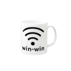 ポジティブSHOPのwin-win Mug :right side of the handle