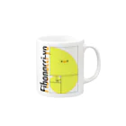 ぷにおもちSHOPのフィボナッチーヨ Mug :right side of the handle