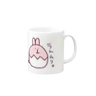 かなちろのたまごあにまるず#うさ Mug :right side of the handle