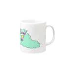 がやこのもさもさ Mug :right side of the handle