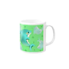 さく輝のいるかくん夢見る Mug :right side of the handle