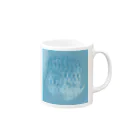 終わらない言葉の海の宇宙は-blue- Mug :right side of the handle