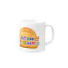 くりぷ豚 (くりぷとん) 公式のくりぷ豚 レーシングフレンズ ロゴ Mug :right side of the handle