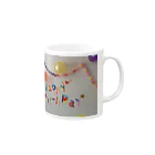 のんのほっこりHappyBirthDay Mug :right side of the handle