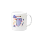 ペペロペロの魚プラモ Mug :right side of the handle