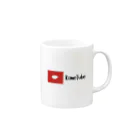 CAT-SCHOOLのようつべ風に米粒。KomeTube Mug :right side of the handle