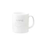 SAMENEKOのしんでるSAME Mug :right side of the handle