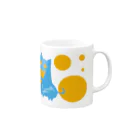 frmeowのがぶねこ　夏みかんver. Mug :right side of the handle