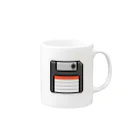 レトロヤのfloppy-disk Mug :right side of the handle