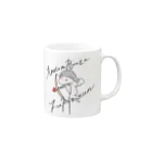 ちーちゃんショップのAnata no Heart ni Zukkyuun Mug :right side of the handle