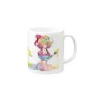 妖精プティと森の動物たちの妖精プティ Mug :right side of the handle