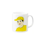 YUBESHIのつうこうにん Mug :right side of the handle