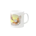 ヒナァユ店舗のクスサンとメンフクロウ  Mug :right side of the handle