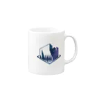 栄免建設の宇宙栄免ロゴ Mug :right side of the handle