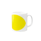 インターネットショッピングのレモン マグカップの取っ手の右面