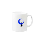 azuのMoonCat_Blue Mug :right side of the handle