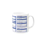 jidaikoboのWCAG 2.1 早見表マグ（英語版） Mug :right side of the handle