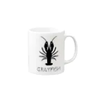 crayfish designのcrayfish Mug :right side of the handle