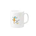 kayo.a_illust のSorry gecko Mug :right side of the handle