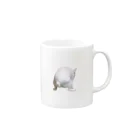 フレンチブルドッグうぱのいきむフレンチブルドッグ(リアル) Mug :right side of the handle