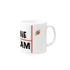 OYAMADAY CHANNELのONE TEAM スローガン Mug :right side of the handle