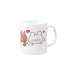 saxaのうさぎとくまちゃん Mug :right side of the handle