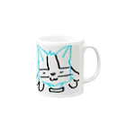 きつねうどんのマグカップ Mug :right side of the handle