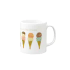 SORAHANAのhappy ice cream Mug :right side of the handle