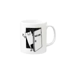 naccoの帰宅して引きこもるネッコ Mug :right side of the handle