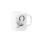 t-mituneのPEONY_花と蕾 Mug :right side of the handle