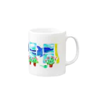 ゆうの7月のイルカ Mug :right side of the handle