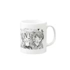 pinkpinkのわんらぶ Mug :right side of the handle