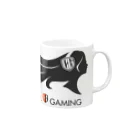 CAROL_GamingのCarolGaming(黒/橙) Mug :right side of the handle