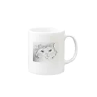 キャットさんのねこさん Mug :right side of the handle