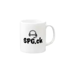SPG.chの[公式]SPG.ch 黒文字 Mug :right side of the handle