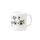 “すずめのおみせ” SUZURI店のすゞめむすび Mug :right side of the handle