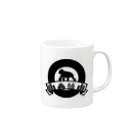 ツイッターインベストメントアパレル事業部のロゴ（ブラック）マグカップ Mug :right side of the handle