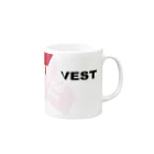 ツイッターインベストメントアパレル事業部のTwinvest label マグカップ Mug :right side of the handle