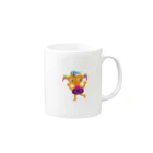 ジルトチッチのデザインボックスの可愛い女の子　ビザコちゃんグッズ Mug :right side of the handle